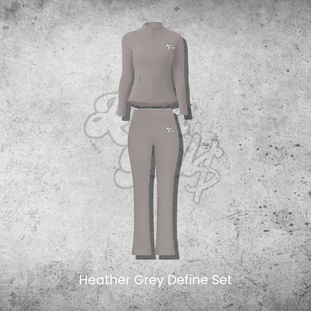 Heathered Grey Rich Girl$ Define Set